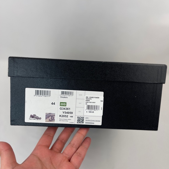 Chanel Low Top Trainer CC "Dark Grey" "3M" - Picture 16 of 16